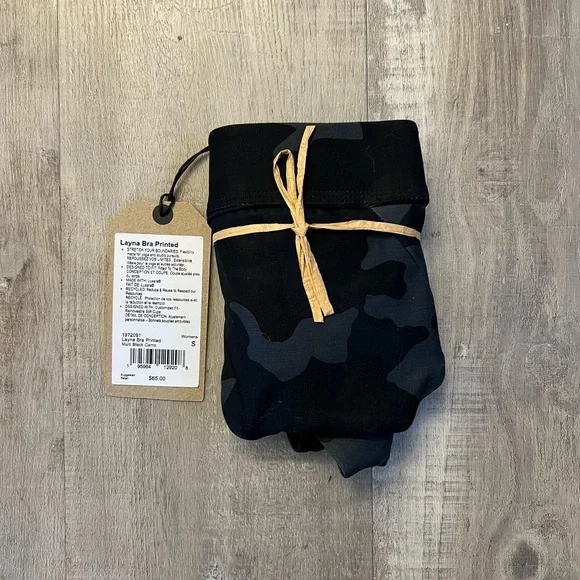 Prana Layna Bra Black Camo - Picture 3 of 3